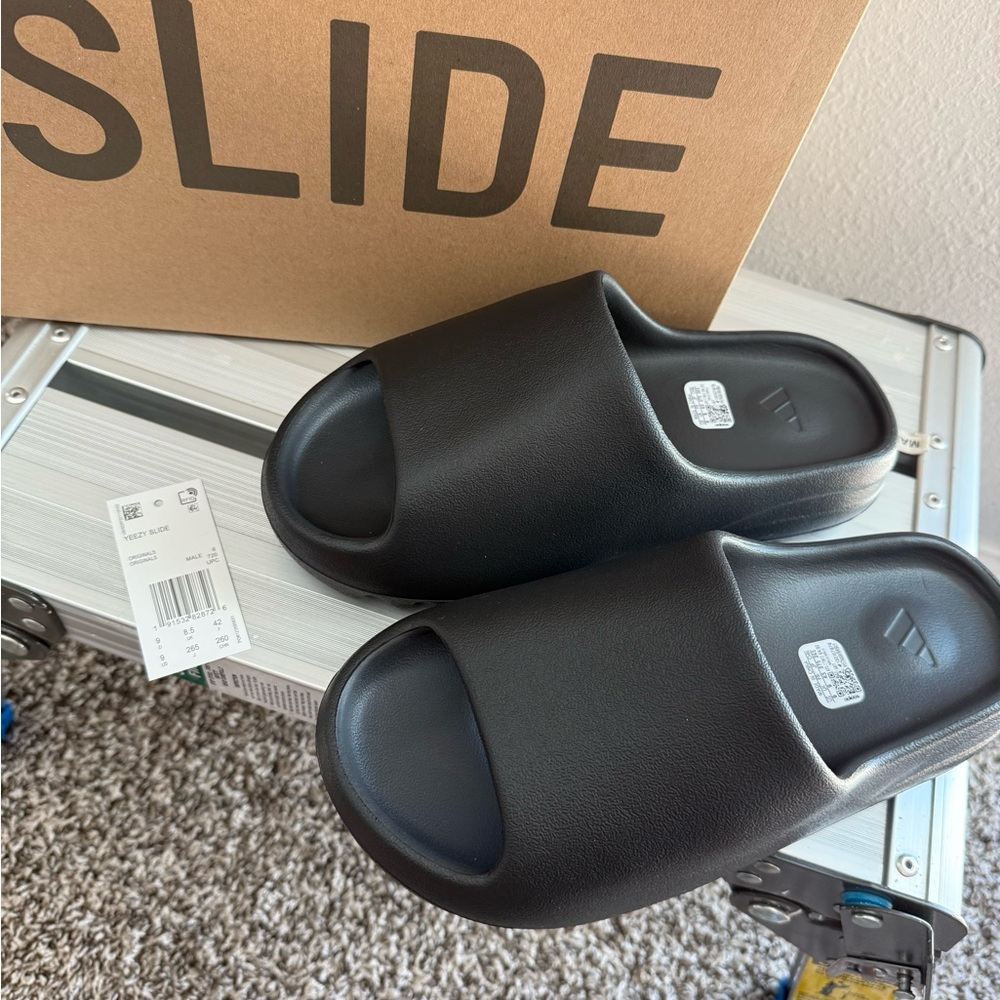 Yeezy Black Slide Sandals
Size 9
New 
No box